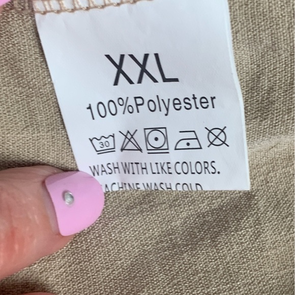 Beige Fringe Trim Pull On Boho Shorts - Picture 3 of 5